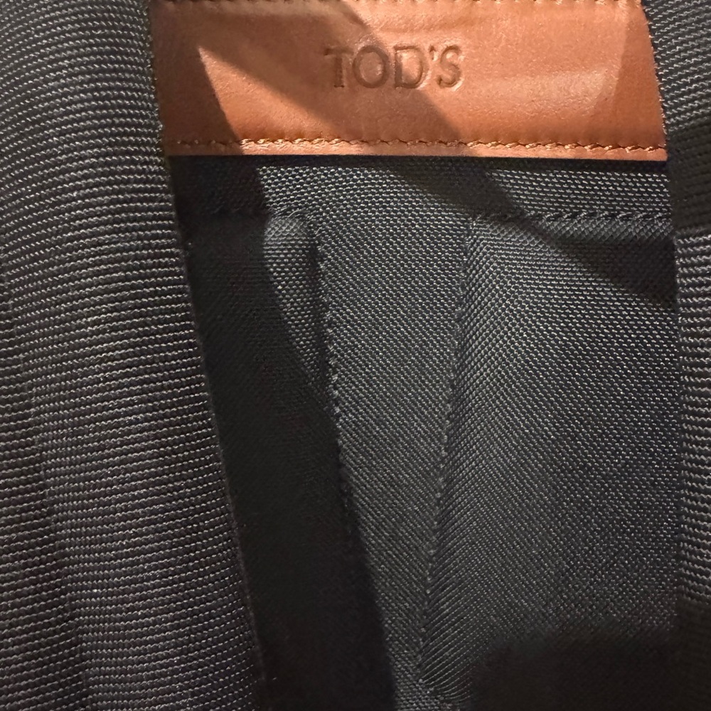 Tod's Tan Croc-Embossed Leather Backpack - Picture 4 of 6